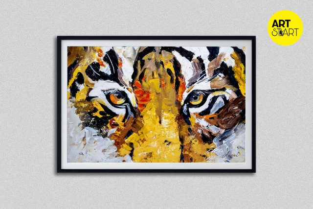 Painting of Tiger Face