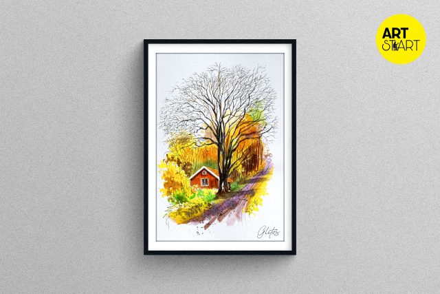 Beautiful tree Painting