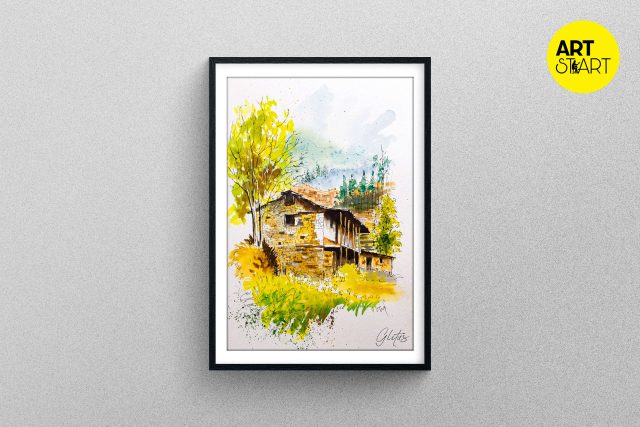 Mountain House Painting